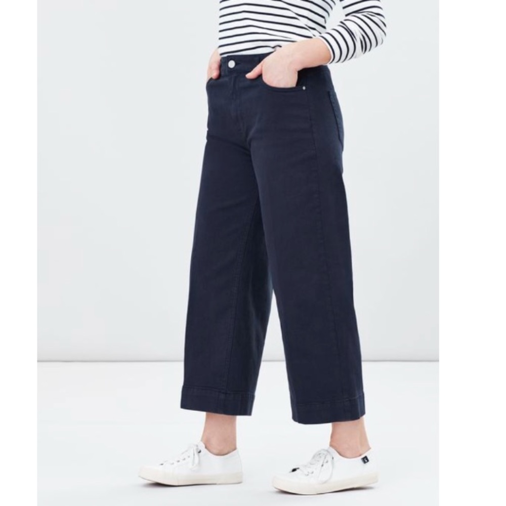 Joules Connie Wide Leg Cropped Jeans